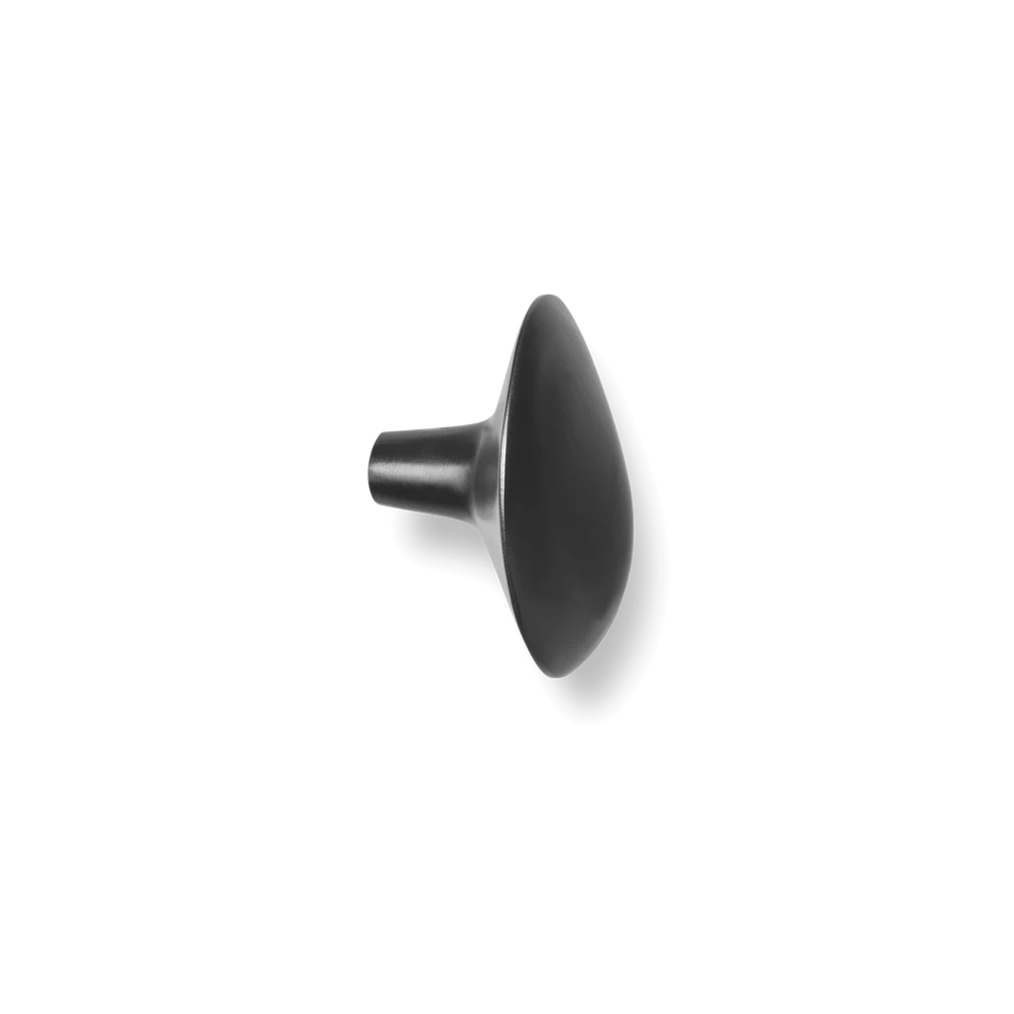 FERM LIVING Chanterelle Hook - Black Brass Wall Hook for Coats, Hats & Bags - Perfect for Entryway, Bedroom & Bathroom Organization