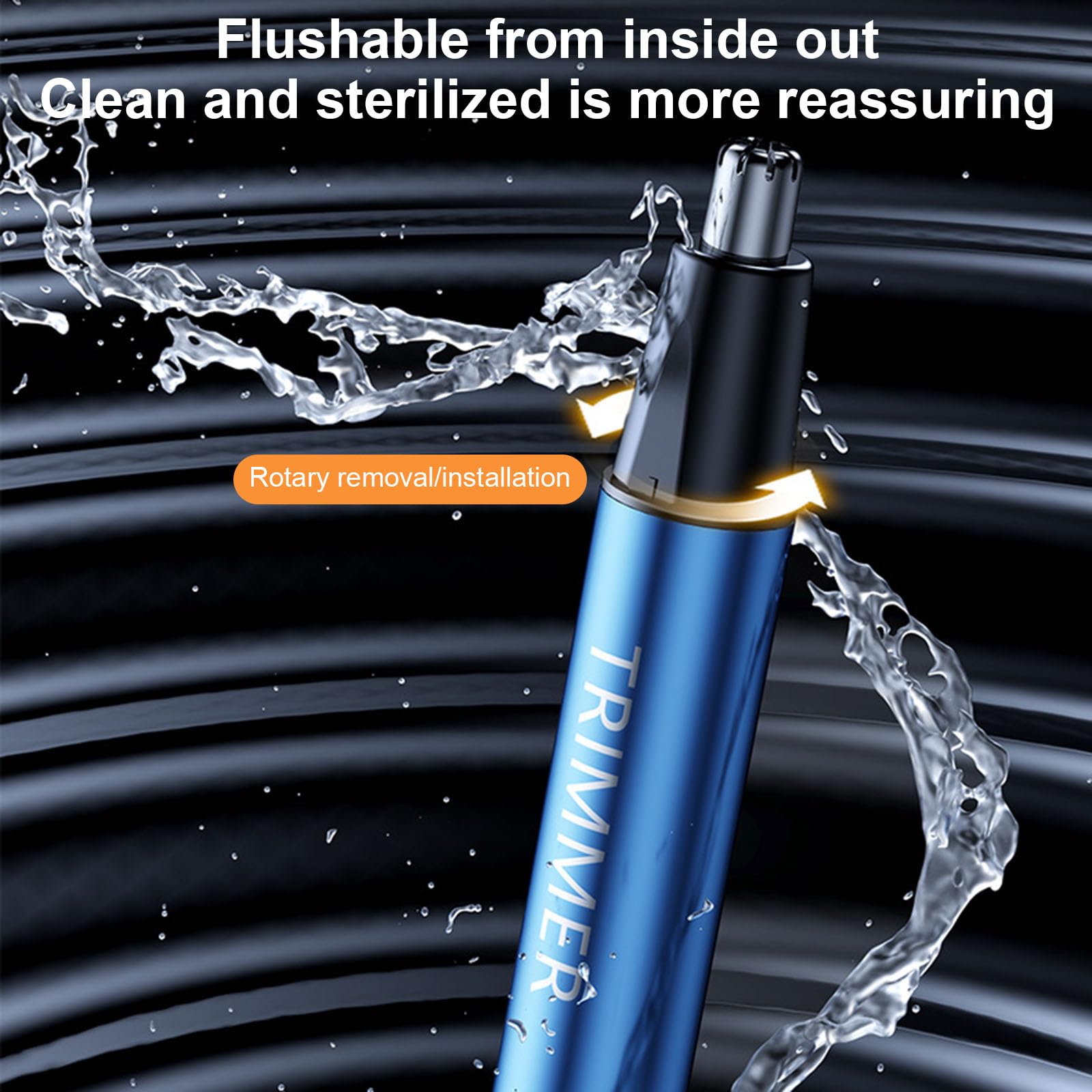 Electric Nose Hair Trimmer - Painless & Gentle Nose Hair Removal Tool with ABS Body - Perfect for Travel, Grooming & Personal Care