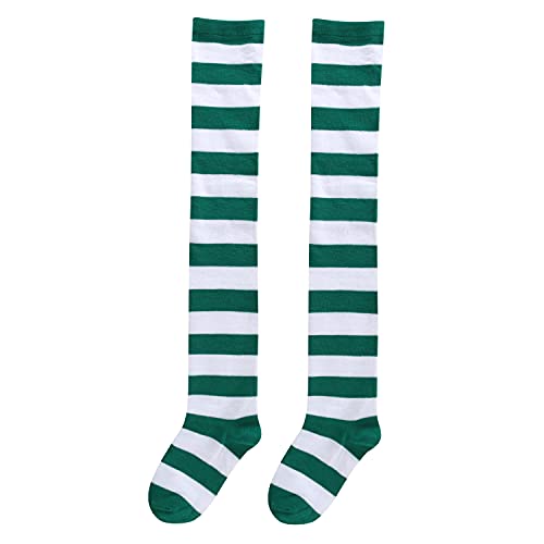 Green and White Stripes