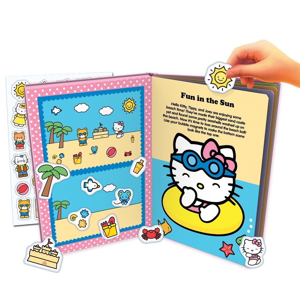 Hello Kitty Bubble Magnet Book for Kids - Fun Learning & Play, Perfect for Fridge, Whiteboard & Travel Activities