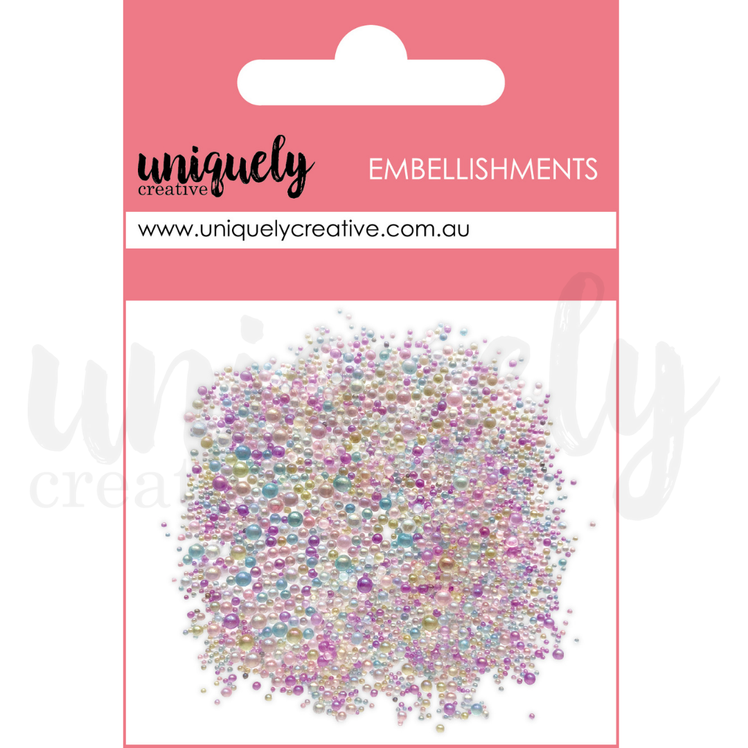 Mermaid Bubble Beads - Shimmering Watercolor Glass Beads for Jewelry Making, DIY Crafts, and Kids Sensory Play | Perfect for Necklaces, Bracelets, and Sensory Bins
