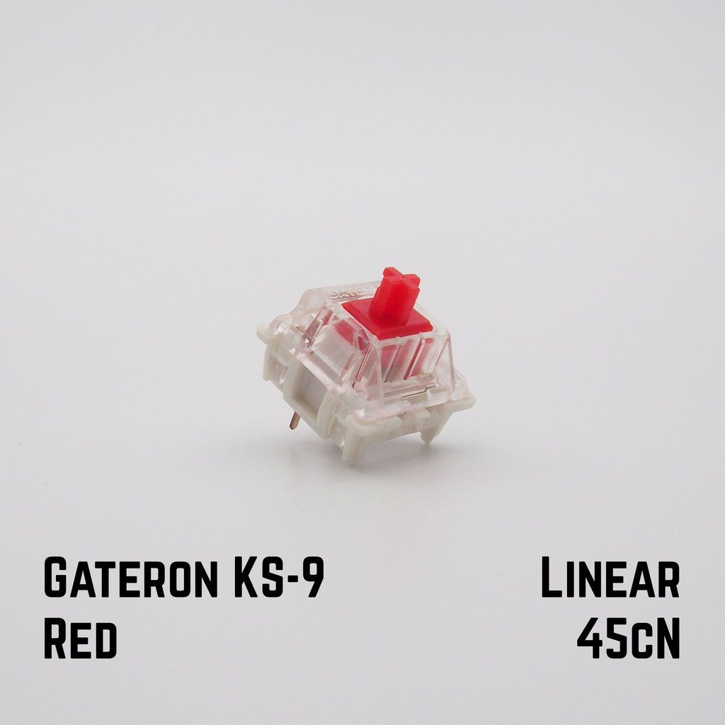 Gateron KS-9 RGB Mechanical Keyboard Switches - MX Style (Red, Blue, Brown, Yellow, Green, Black, White) | Smooth Typing & Gaming Experience for Custom Mechanical Keyboards