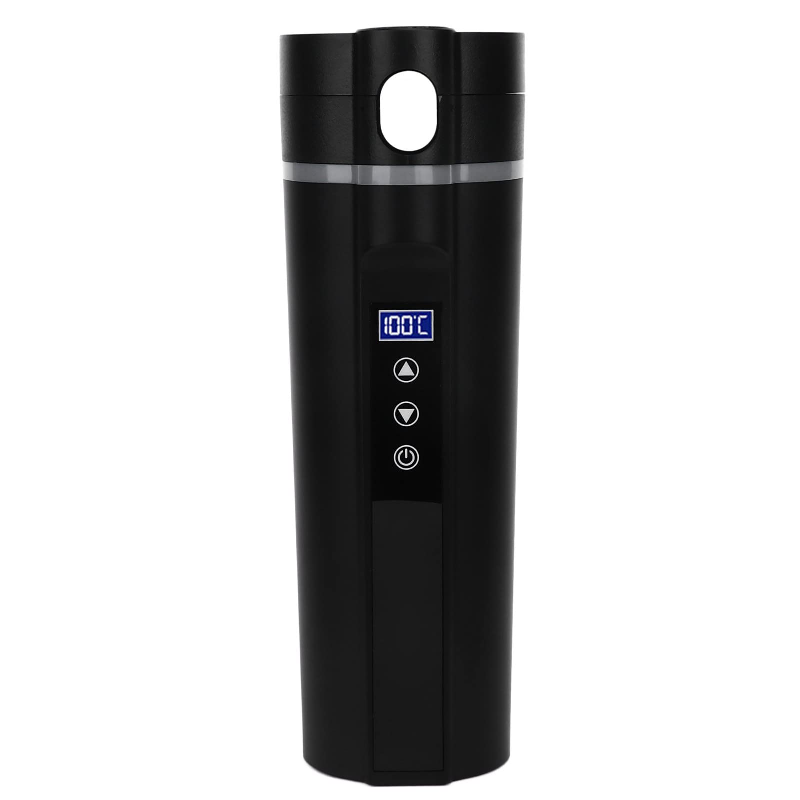 Smart Temperature Control Electric Heated Travel Mug - 450ml Stainless Steel Coffee Cup with 0-100℃ Adjustable Heating for Car, Office & Outdoor Use - Portable USB-Powered Travel Mug for Coffee, Tea & Hot Beverages