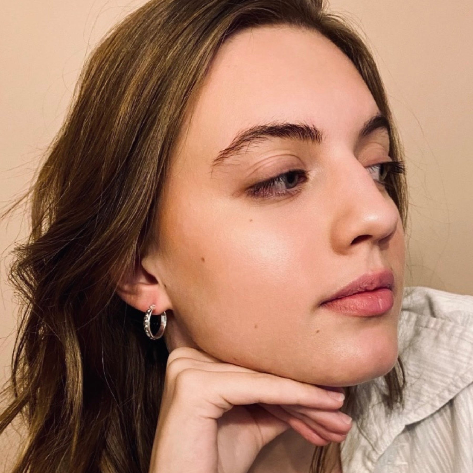 Josephine Silver Creole Earrings - Elegant Hoop Earrings for Women, Perfect for Parties, Weddings & Everyday Wear