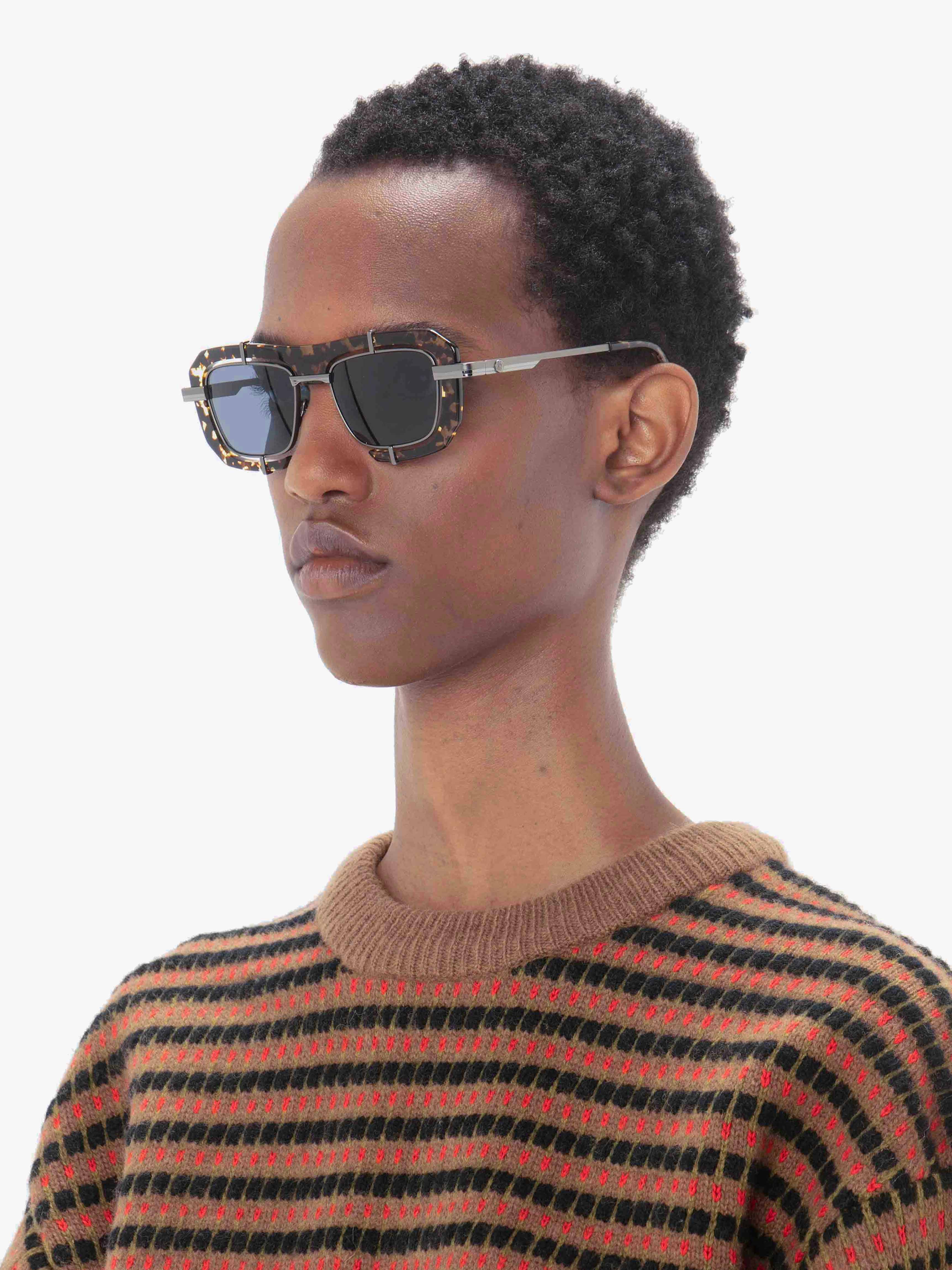 Stylish Geometric Combination Sunglasses for Men & Women - UV Protection, Trendy Fashion Eyewear for Outdoor Activities, Beach, and Driving