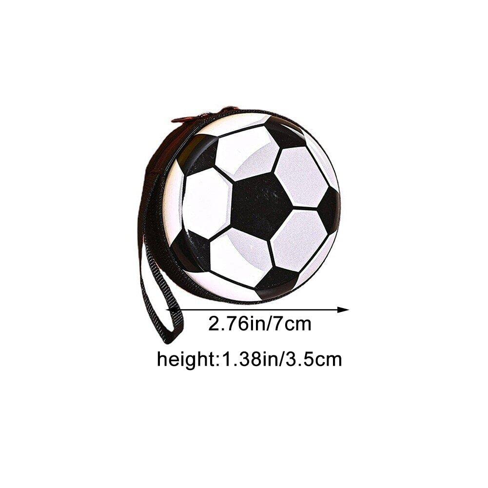Football & Basketball Coin Purse - Kids Wallet for Boys & Girls, PU Leather Card Holder with Zipper, Compact Billfold Wallet for Cash & Coins - Perfect for School, Sports & Everyday Use