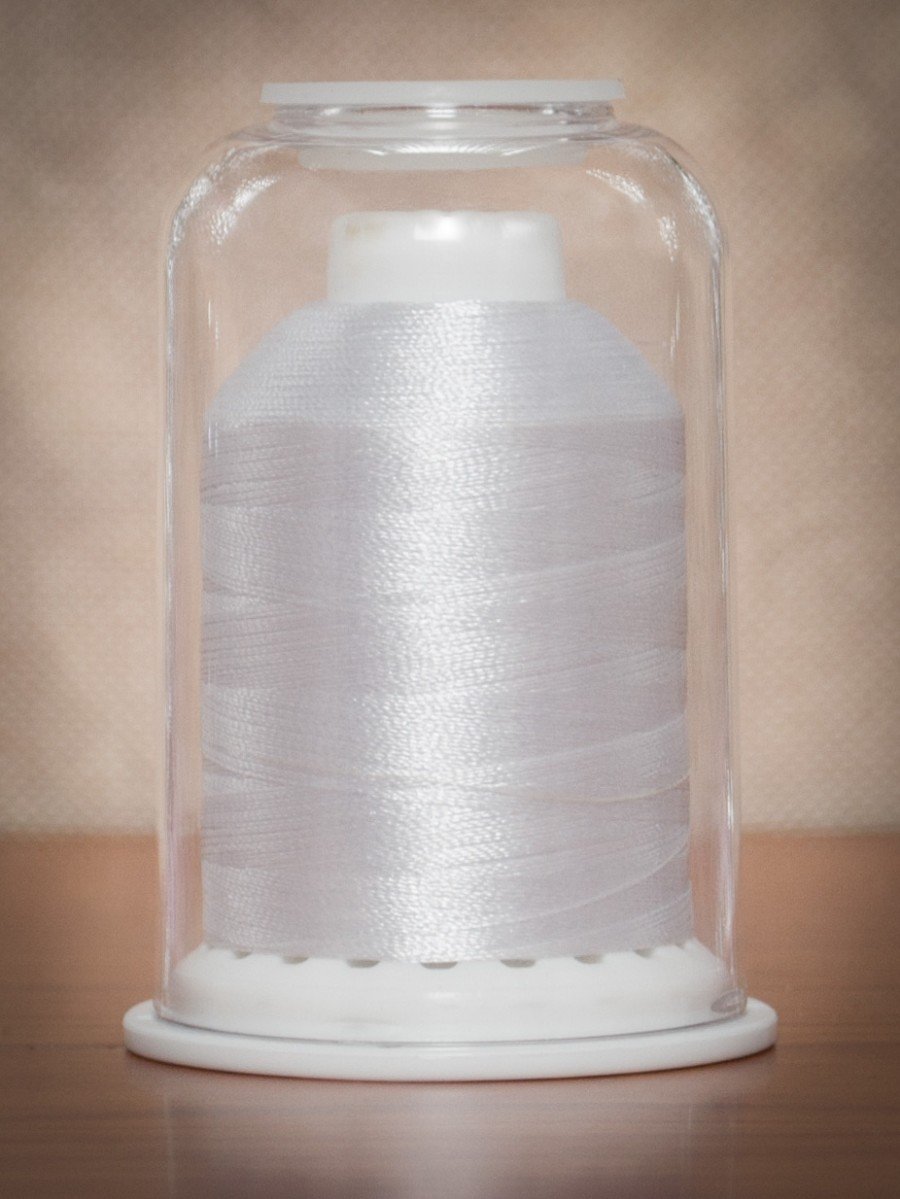 1000m PolySelect Thread Pure White 1001 - High-Quality Sewing Thread for Quilting, Embroidery & Crafting - Perfect for DIY Projects & Professional Tailoring