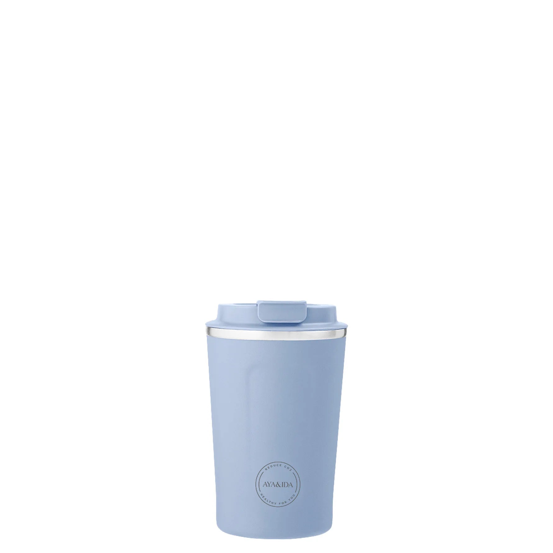 AYA&IDA Drinking CUP2GO 380ml Insulated Travel Mug - Powder Blue, Leak-Proof & BPA-Free for Coffee, Tea & Cold Drinks | Perfect for Office, Gym & Outdoor Activities