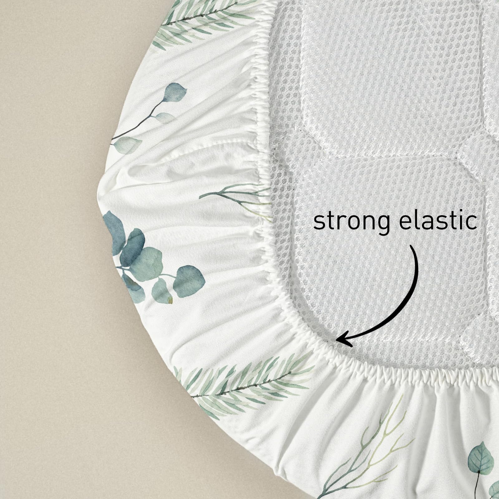 Soft Bassinet Sheets for Baby Boy & Girl - 4 Pack Neutral Crib Sheets Fits Rectangle, Round, Oval & Hourglass Mattress - Breathable Cotton Bassinet Pad Covers for Nursery, Travel & Co-Sleeping