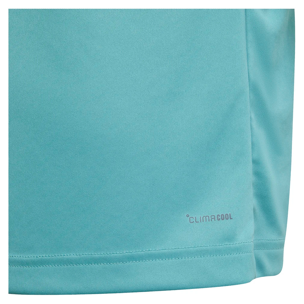 Boys' Club 3 Stripe Tennis Tee - Powder Teal Color | Comfortable Cotton T-Shirt for Kids Sports & Casual Wear