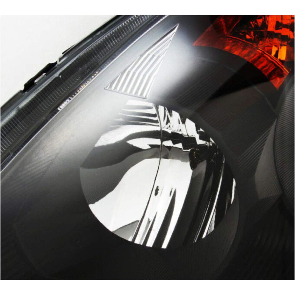 2005-2006 Japan Built Model Black Left & Right Side Replacement Headlights - Perfect for Night Driving & Car Restoration Projects
