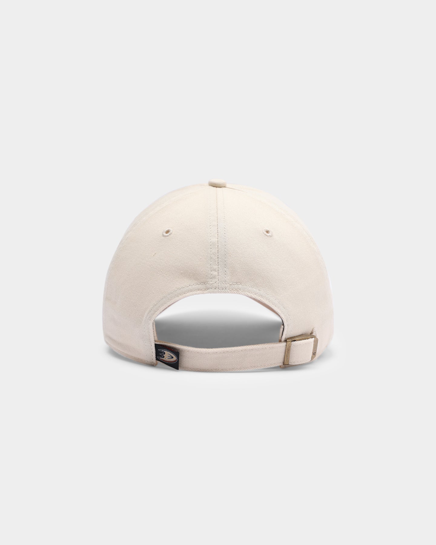47 Brand Men's Anaheim Ducks Adjustable Strapback Hat - Natural/Black - Official NHL Hockey Fan Gear for Game Day & Outdoor Activities