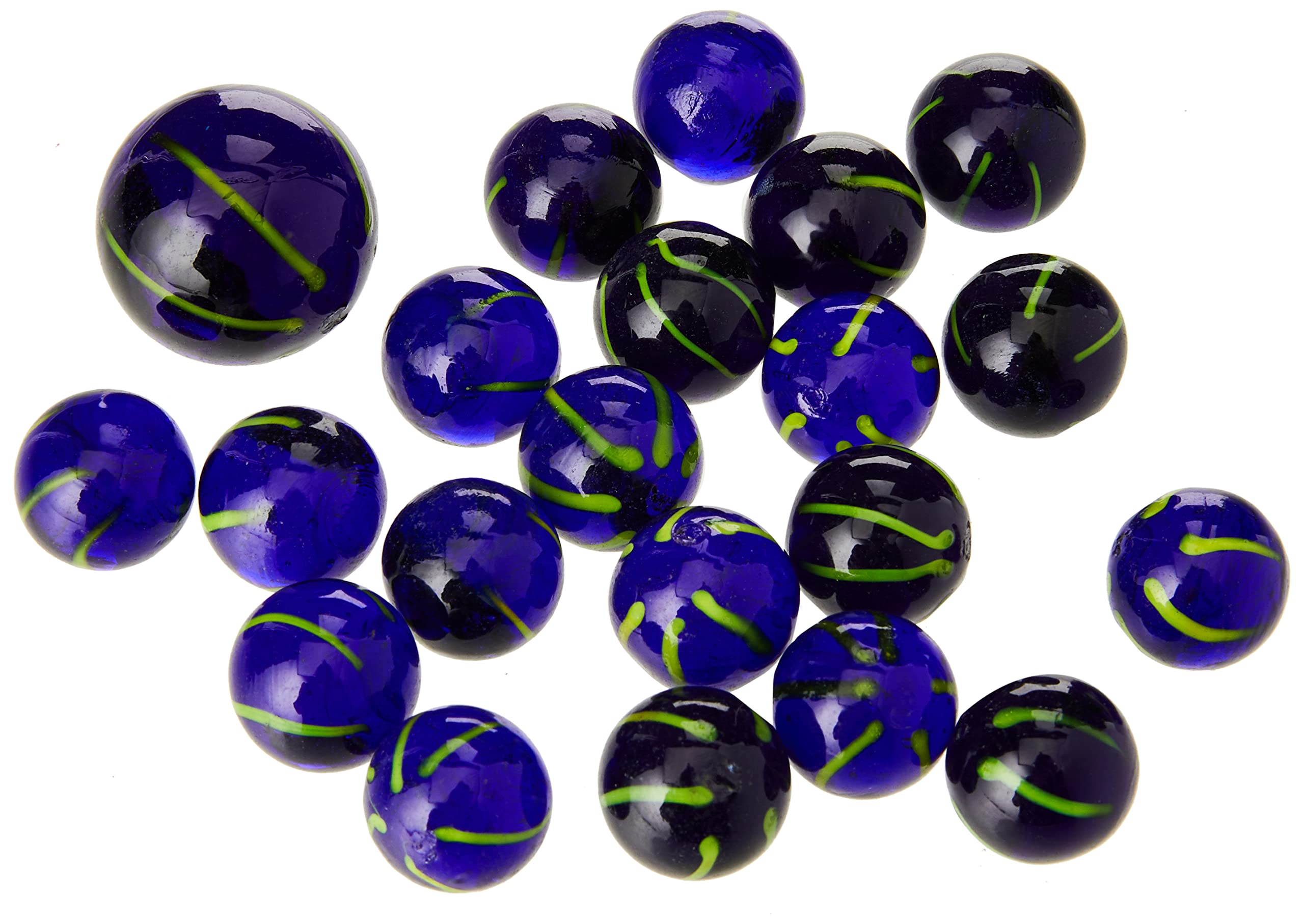 4M King Marbles - Haunted Ghost Handmade Glass Marbles for Kids, Collectors & Home Decor | Perfect for Game Nights, Gift Giving & Display Cases