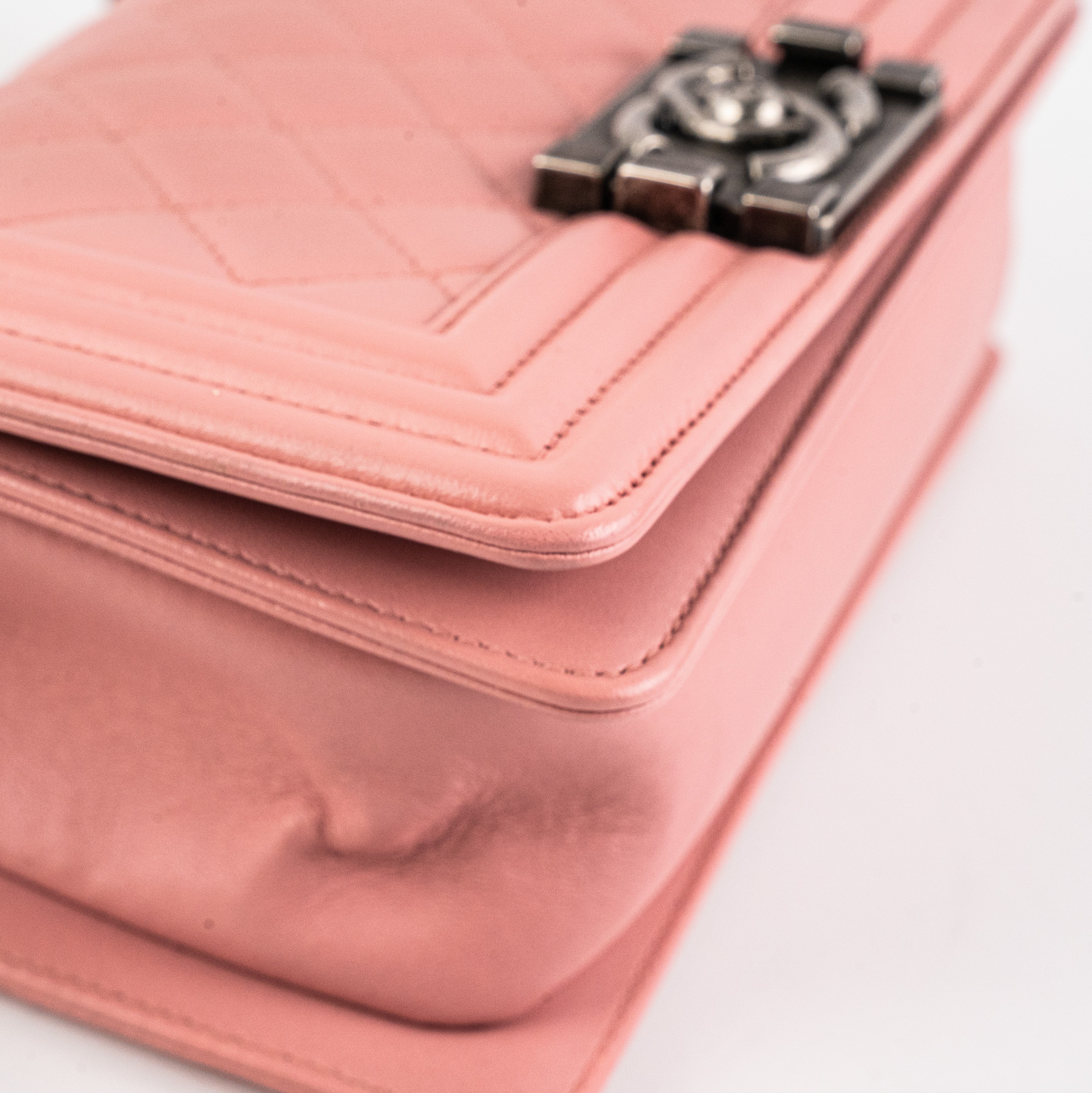 Chanel Small Lambskin Boy Bag in Pink - Luxury Crossbody Handbag for Women | Perfect for Date Night, Parties & Everyday Elegance