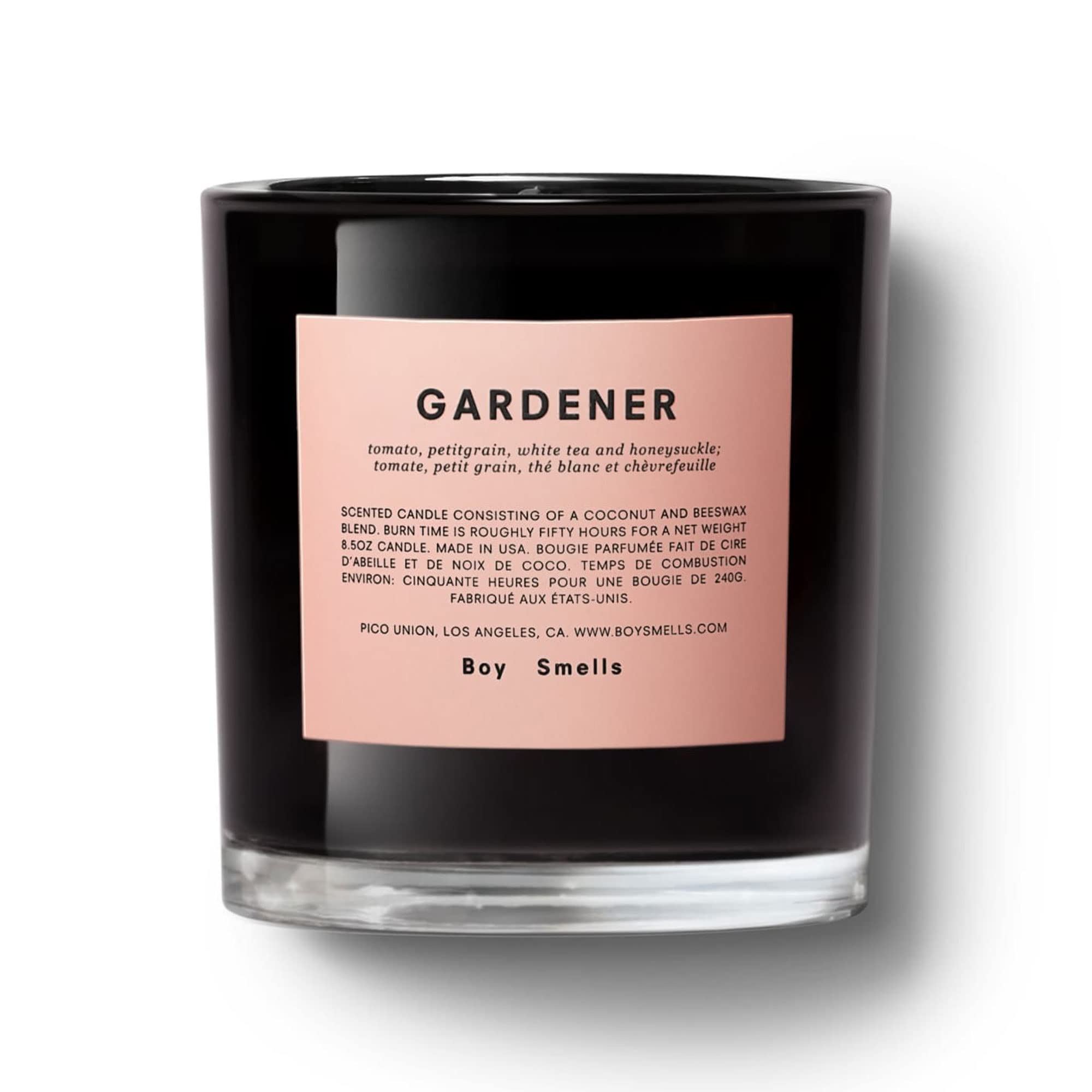 Premium Gardener Boy Smells Candle - 50 Hour Burn Time | All Natural Coconut & Beeswax Blend | Luxury Scented Home Candles (8.5 oz) - Perfect for Relaxation, Meditation & Home Decor