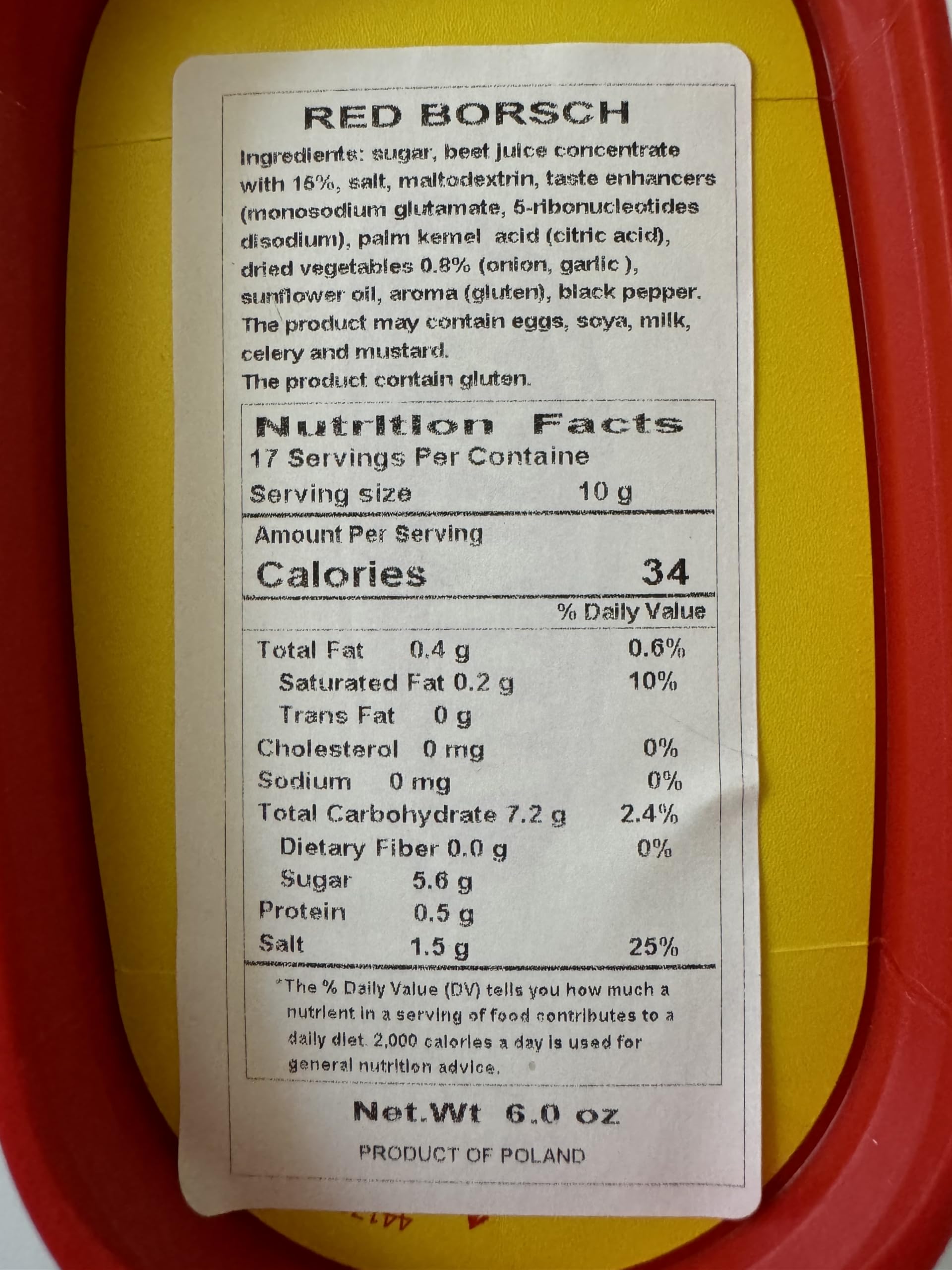 Authentic Polish Red Borsch Instant Soup by Winiary - 170g (Pack of 2) | Traditional Eastern European Beetroot Soup for Quick Meals & Camping
