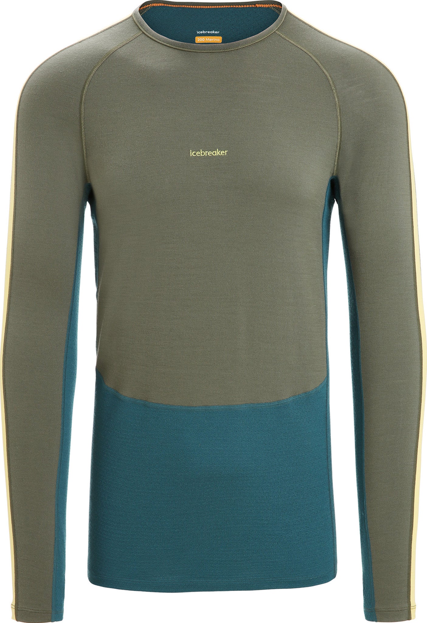 200 ZoneKnit Long Sleeve Crewneck Thermal Top for Men - Warm Winter Base Layer for Outdoor Activities & Cold Weather Sports