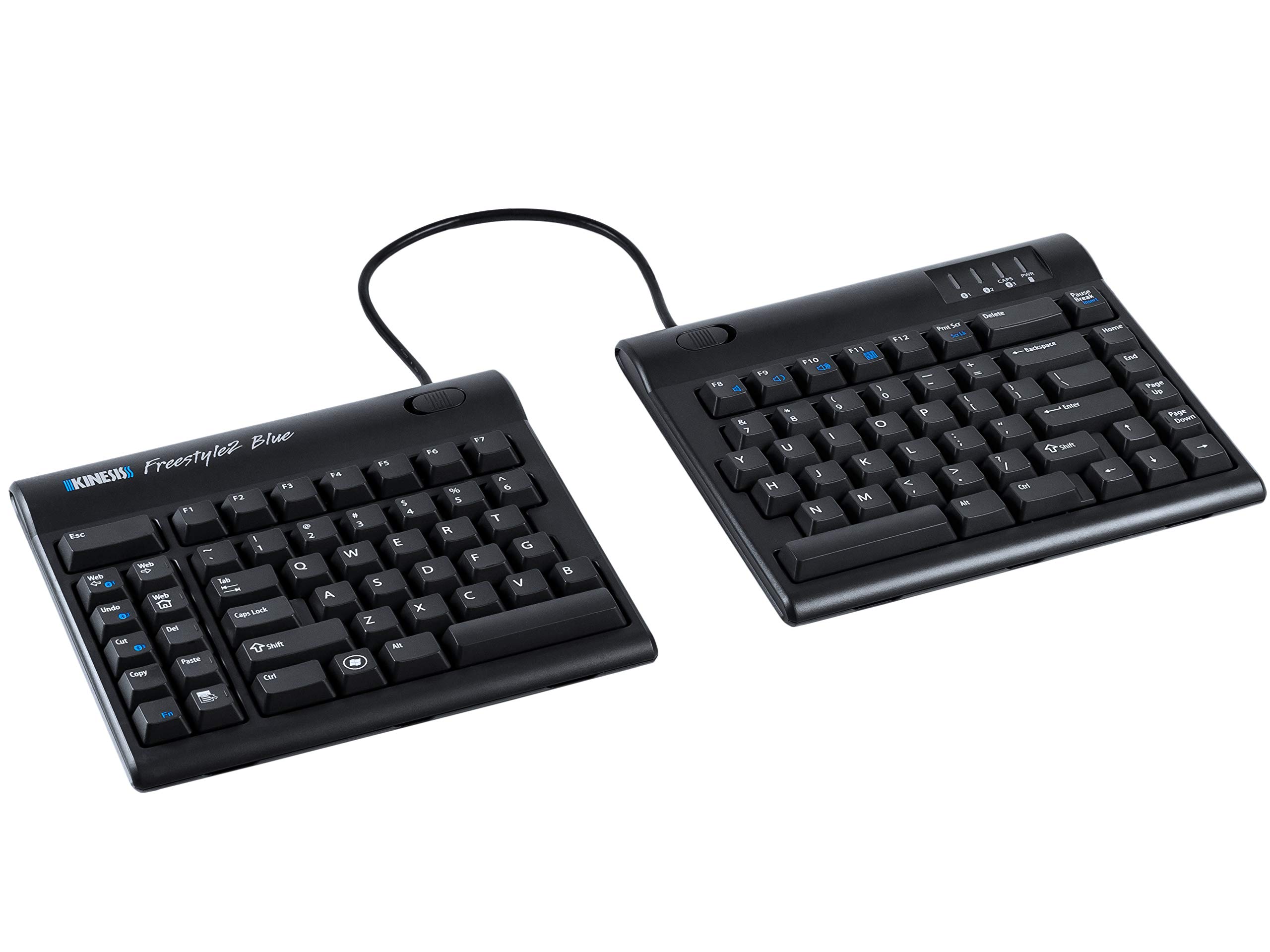 Kinesis Freestyle2 Blue Wireless Ergonomic Split Keyboard for PC & Mac - 9