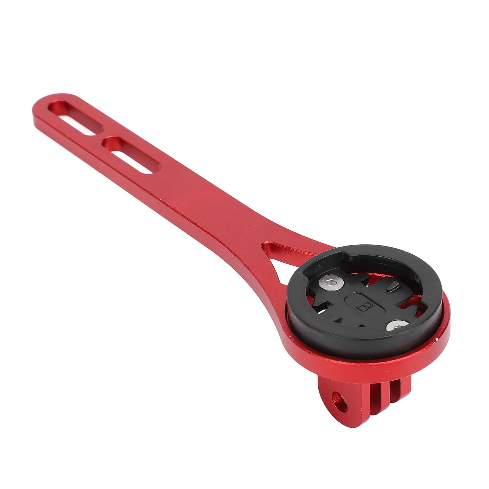 Bike Computer Mount - Universal Cycling GPS & Sports Camera Bracket - Easy Installation, Durable & Lightweight (Red) - Perfect for Road Biking, Mountain Cycling & Action Camera Recording