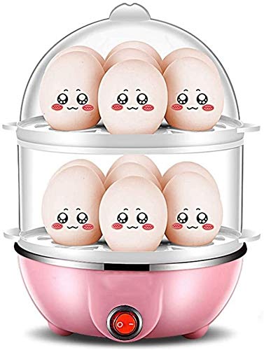 **AMOSD Electric Egg Cooker - 14 Egg Capacity, Multi-Function Rapid Boiler & Steamer with Removable Tray & Auto Shut Off (White) - Perfect for Breakfast, Meal Prep & Healthy Cooking**