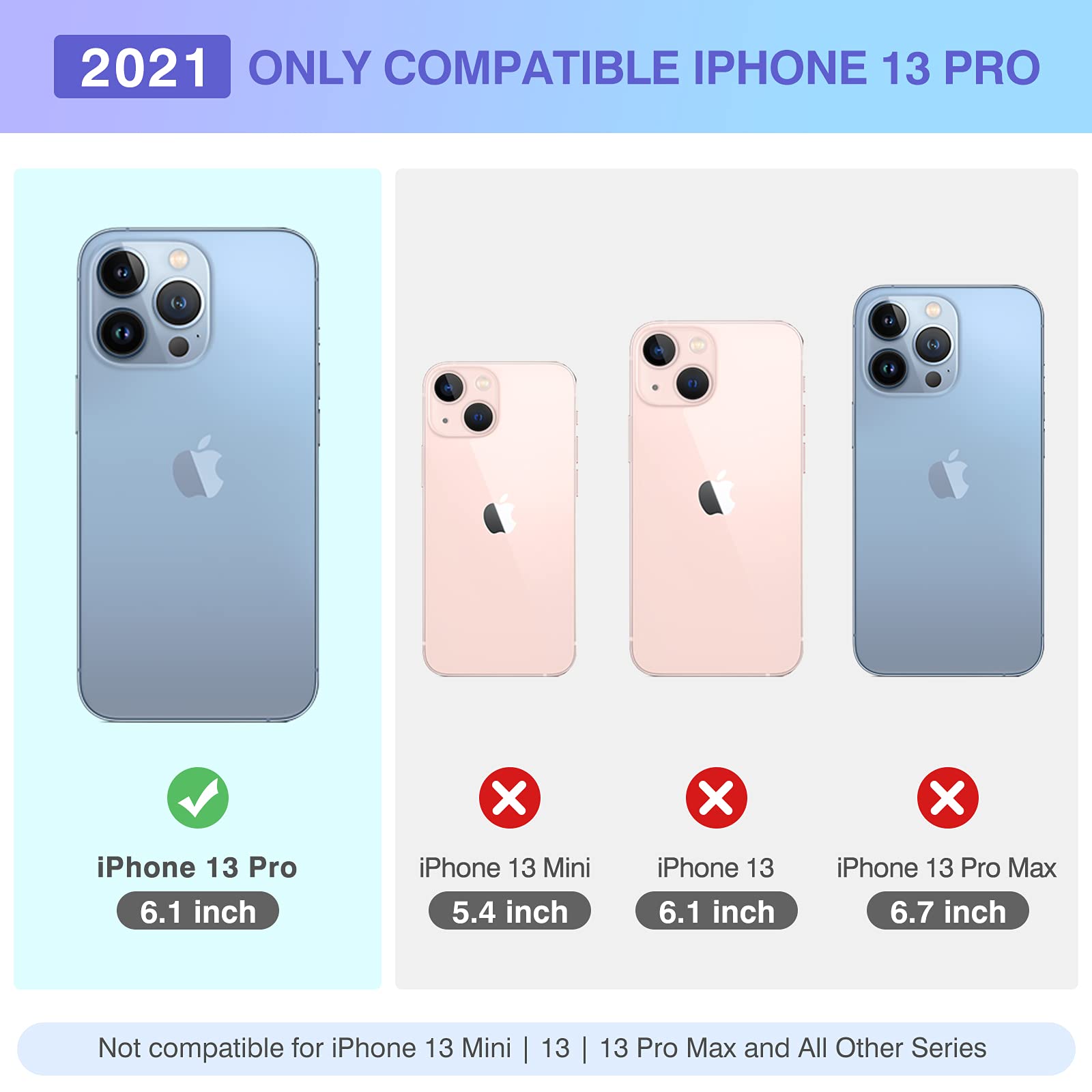 MILPROX iPhone 13 Pro Case with Screen Protector (2021) - Shockproof Silicone Protective Cover with Soft Microfiber Lining for iPhone 13 Pro 6.1