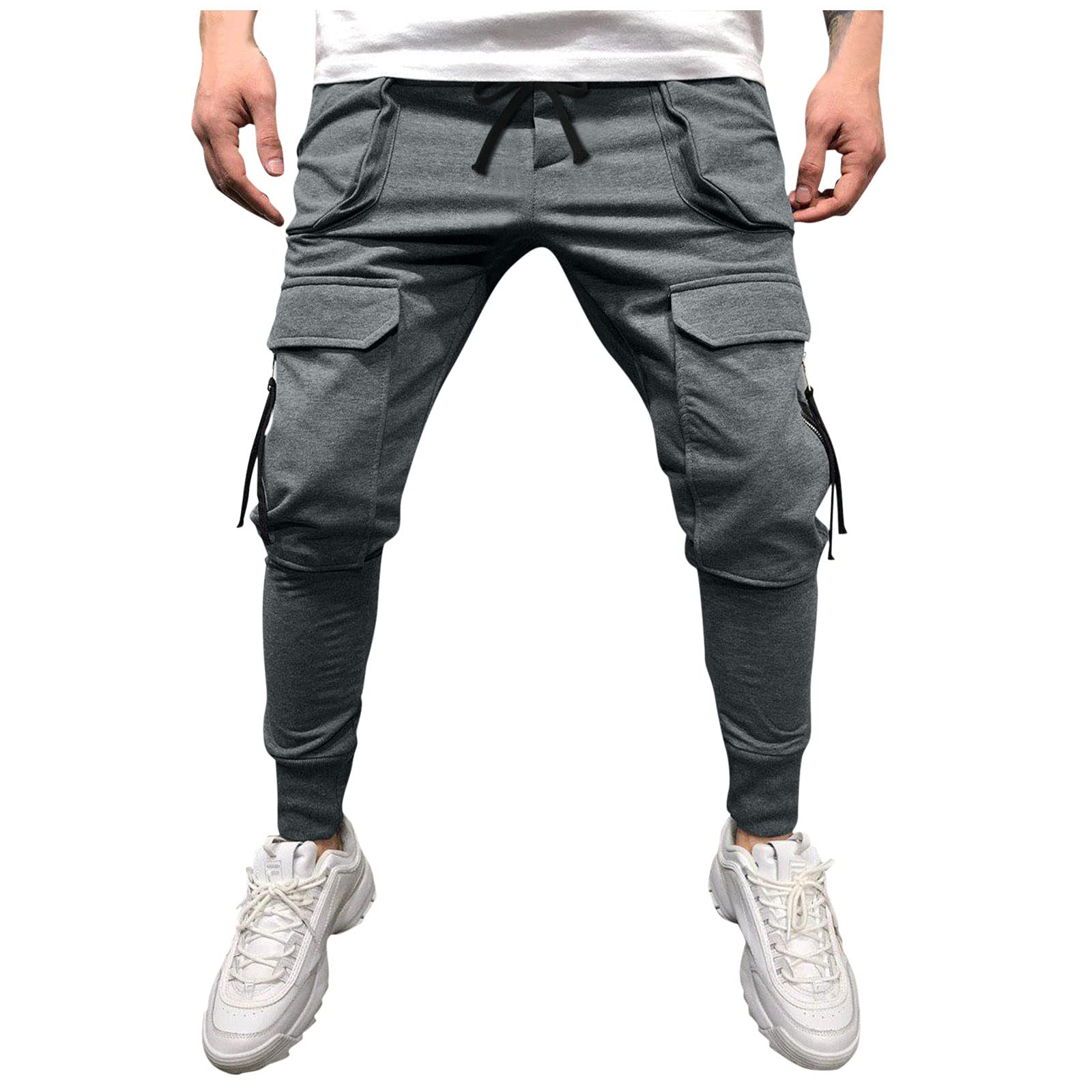 Xiloccer Men's Winter Joggers - Designer Sports Pants for Hiking & Outdoor Activities | Comfortable Plus Size Boho Pants for Casual Wear & Gym Workouts