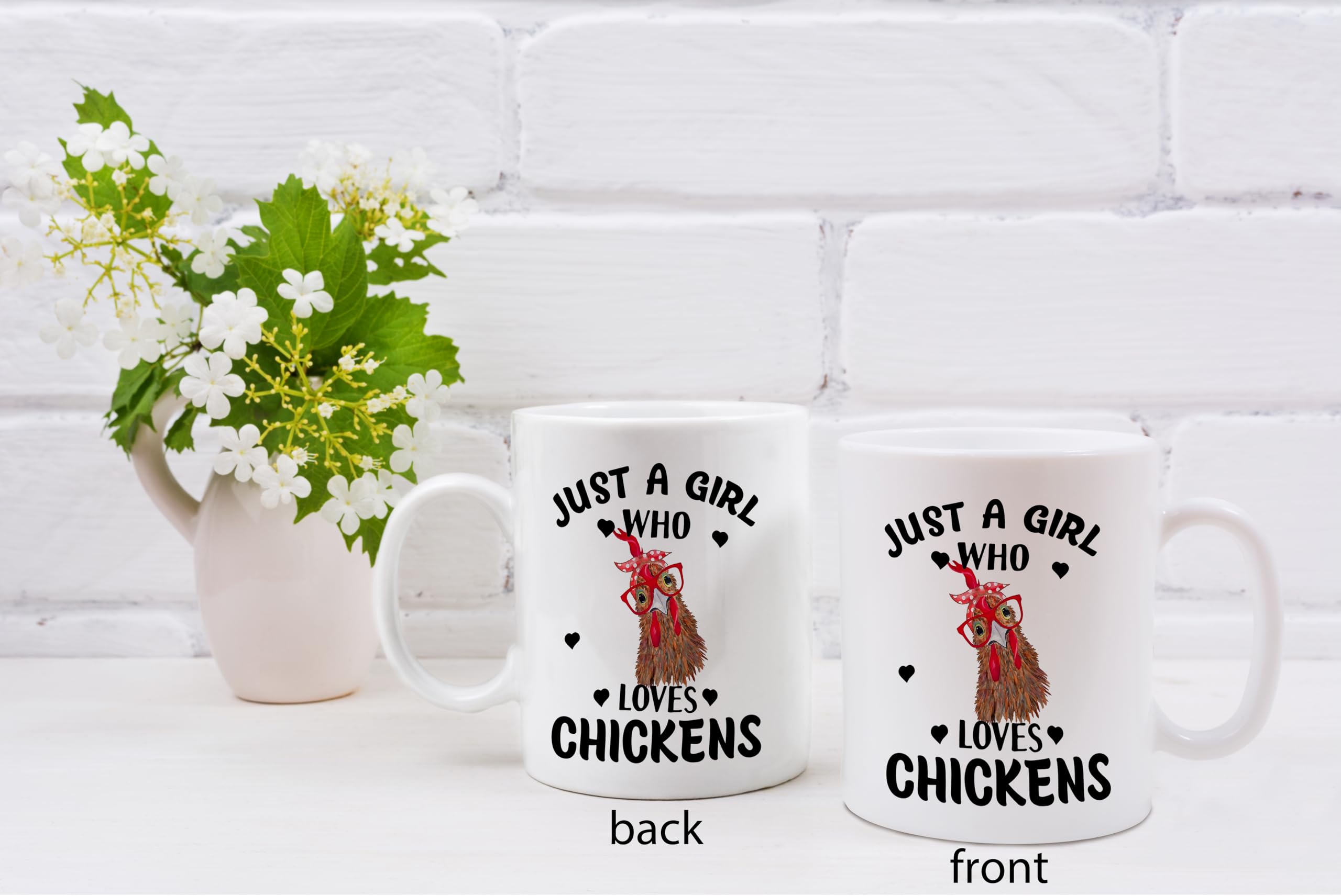 Funny Chicken Themed Coffee Mug - 11oz Ceramic Tea Cup for Chicken Lovers | Perfect Gift for Women & Girls Who Love Chickens | Great for Coffee, Tea, or Hot Chocolate at Home, Office, or Farmhouse Decor