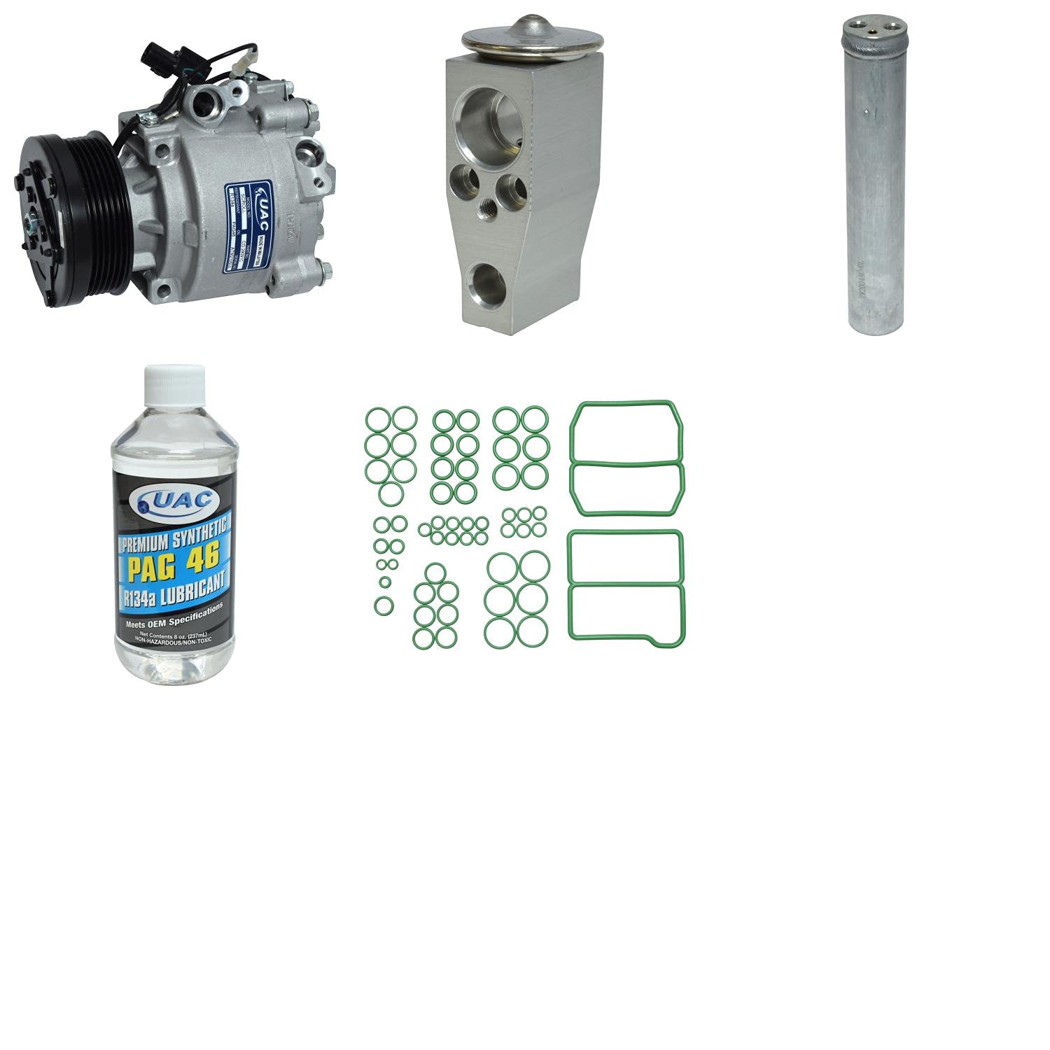 HVAC A/C Compressor Replacement Kit - Compatible with Multiple Car Models | High-Performance Auto AC Repair Kit for Smooth Cooling | Perfect for DIY Mechanics & Professional Technicians