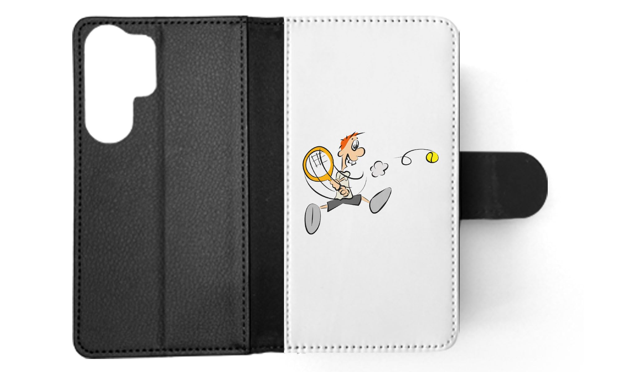 Foxercases Tennis 1 Flip Wallet Phone Case for Samsung Galaxy S23 Ultra - Slim Protective Cover with Card Slots | Perfect for Work, Travel & Everyday Use