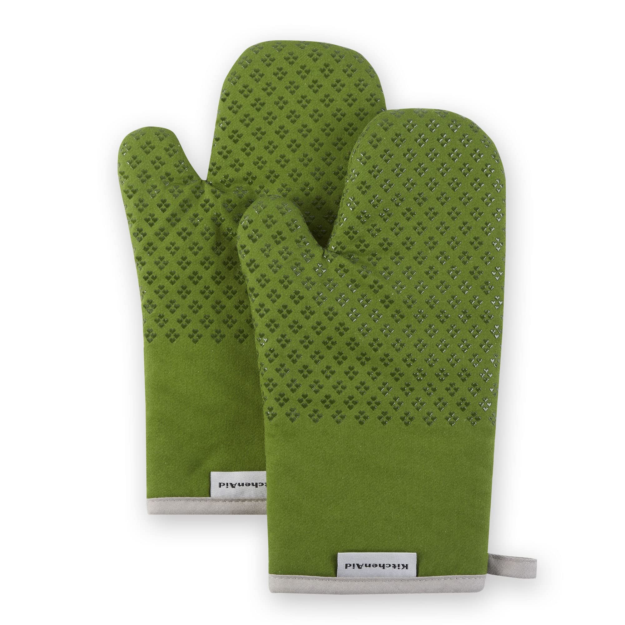 **KitchenAid Asteroid Oven Mitt Set - Heat Resistant, Matcha Green, 7