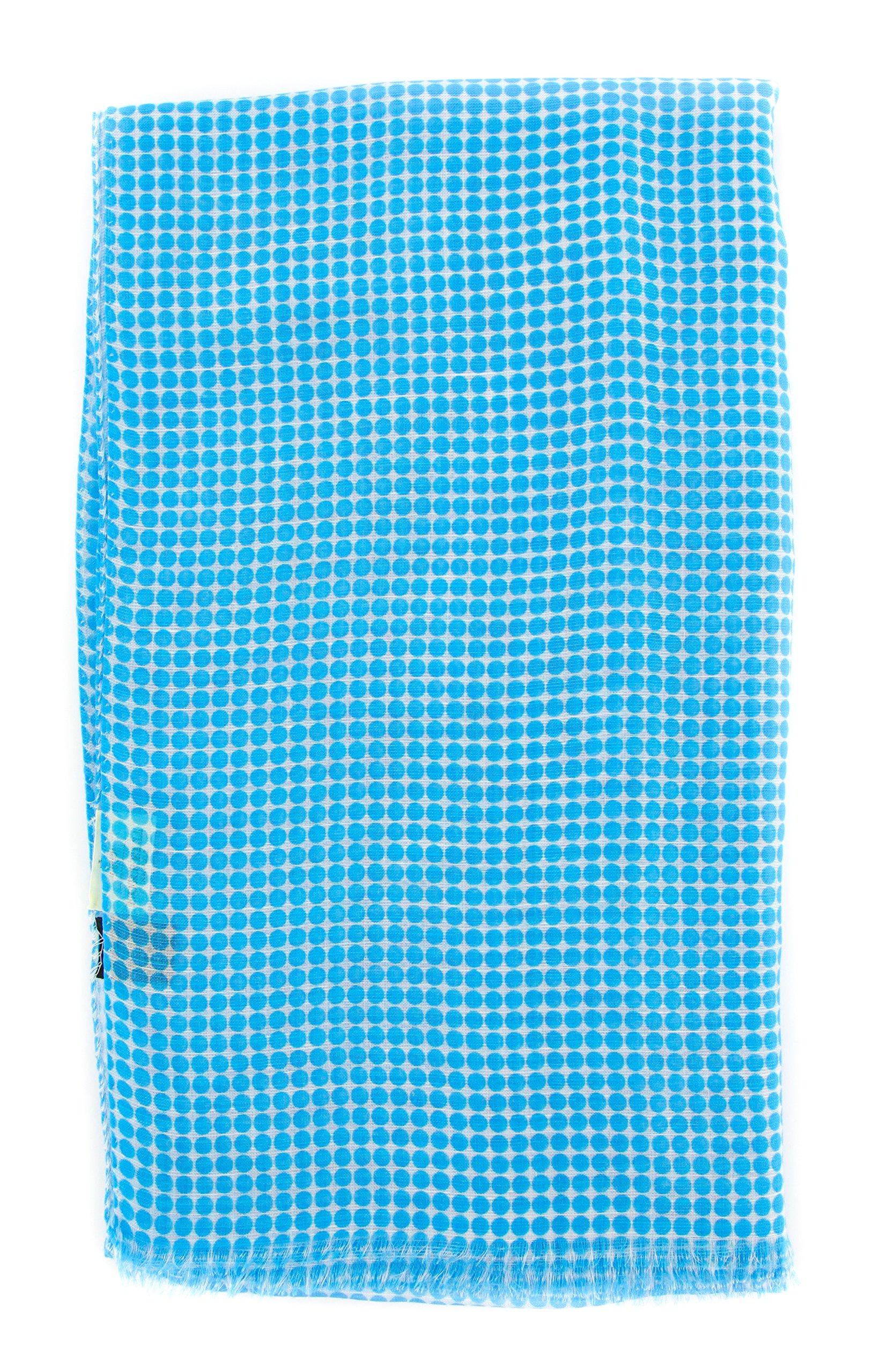 Premium Blue Linen Blend Scarf for Women - Soft & Breathable Fashion Accessory - Perfect for Spring, Fall & Winter Outfits, Travel & Office Wear