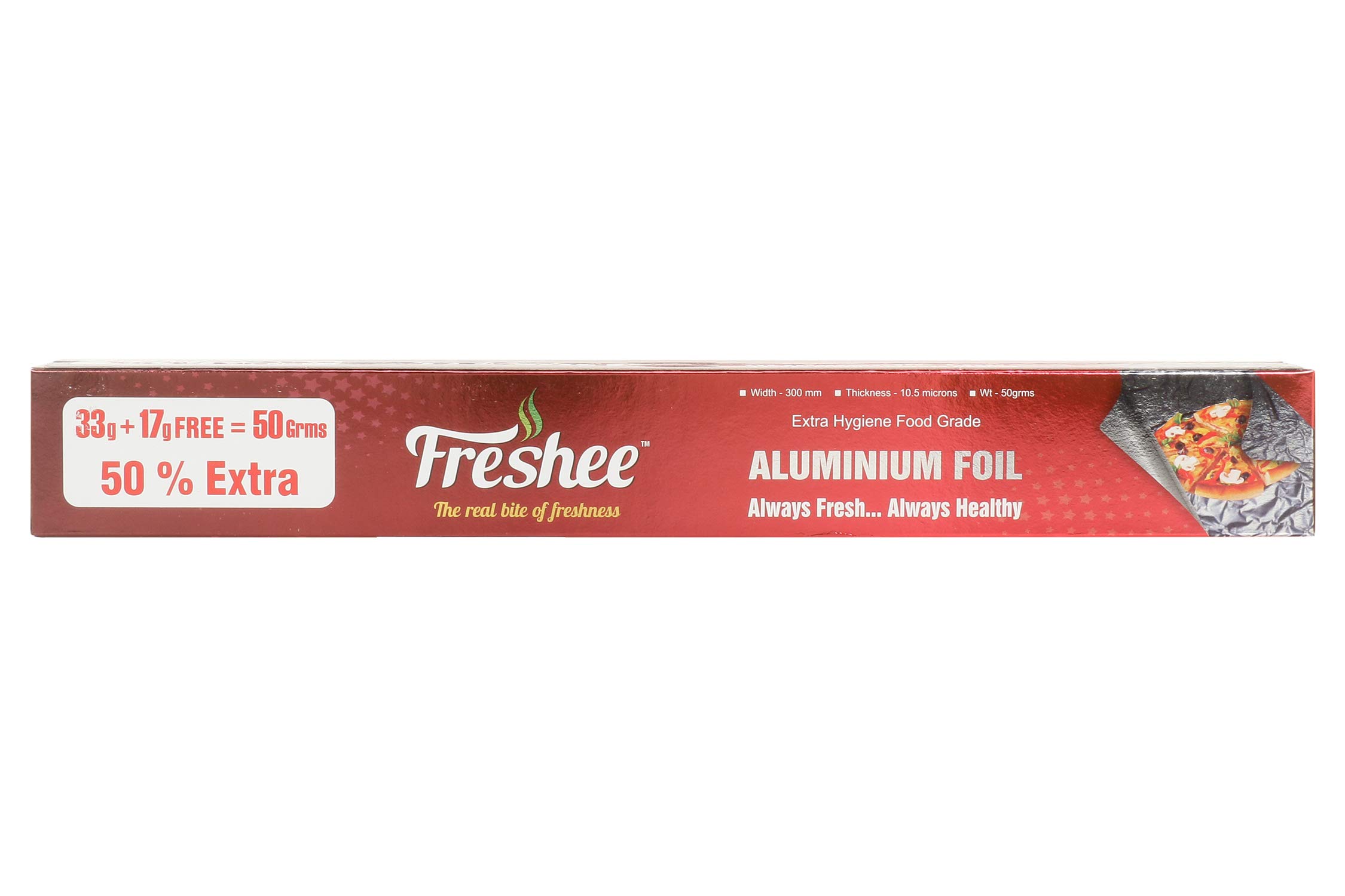 Premium 50g Aluminum Foil Roll for Kitchen - 11 Micron Thick Food Grade Wrap | Disposable Silver Foil for Cooking, Baking, Grilling & Food Storage | Perfect for Meal Prep, BBQ, Leftovers & Hookah Sessions
