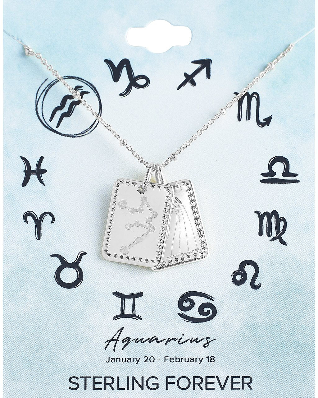 Personalized Zodiac Sign Necklace - Custom Name & Birthstone Pendant for Women - Perfect for Birthdays, Anniversaries & Everyday Wear