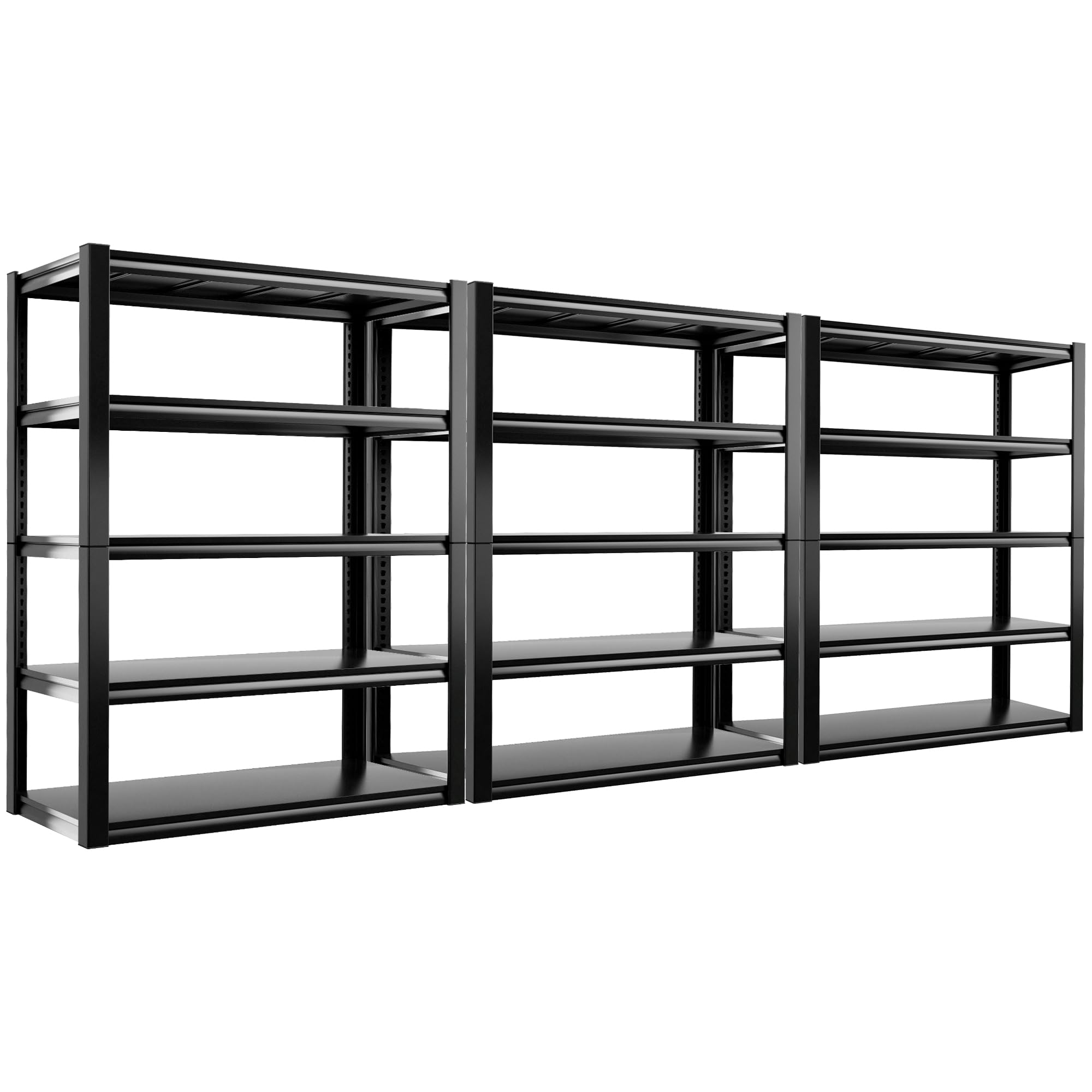 REIBII Heavy Duty 5-Tier Metal Storage Shelves 72