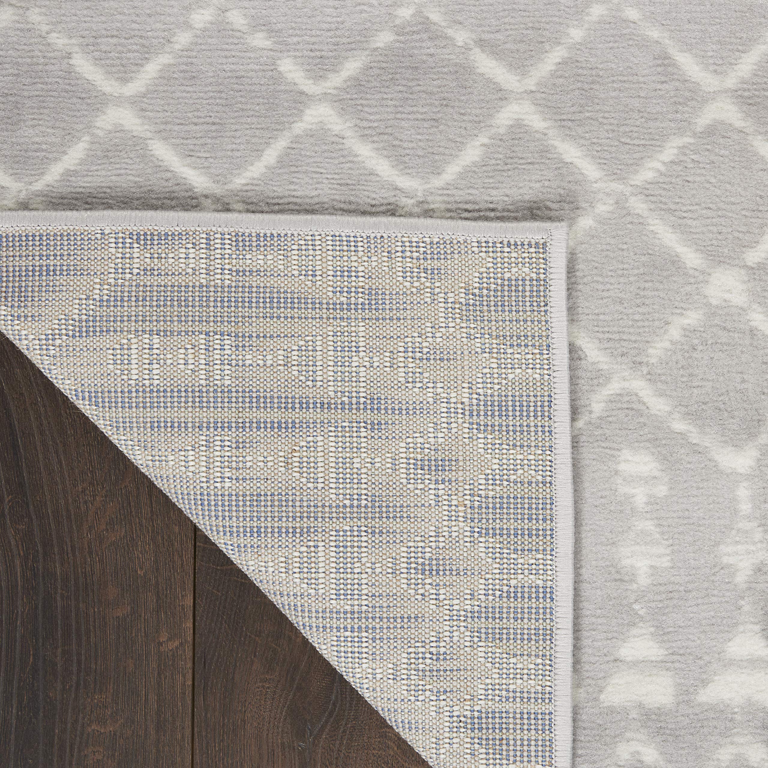 Nourison Whimsicle Moroccan Grey 7' x 10' Area Rug - Easy to Clean, Non-Shedding, Soft & Durable - Perfect for Bedroom, Living Room, Dining Room & Kitchen Decor (7x10) - Ideal for Cozy Home, Office or Airbnb Styling
