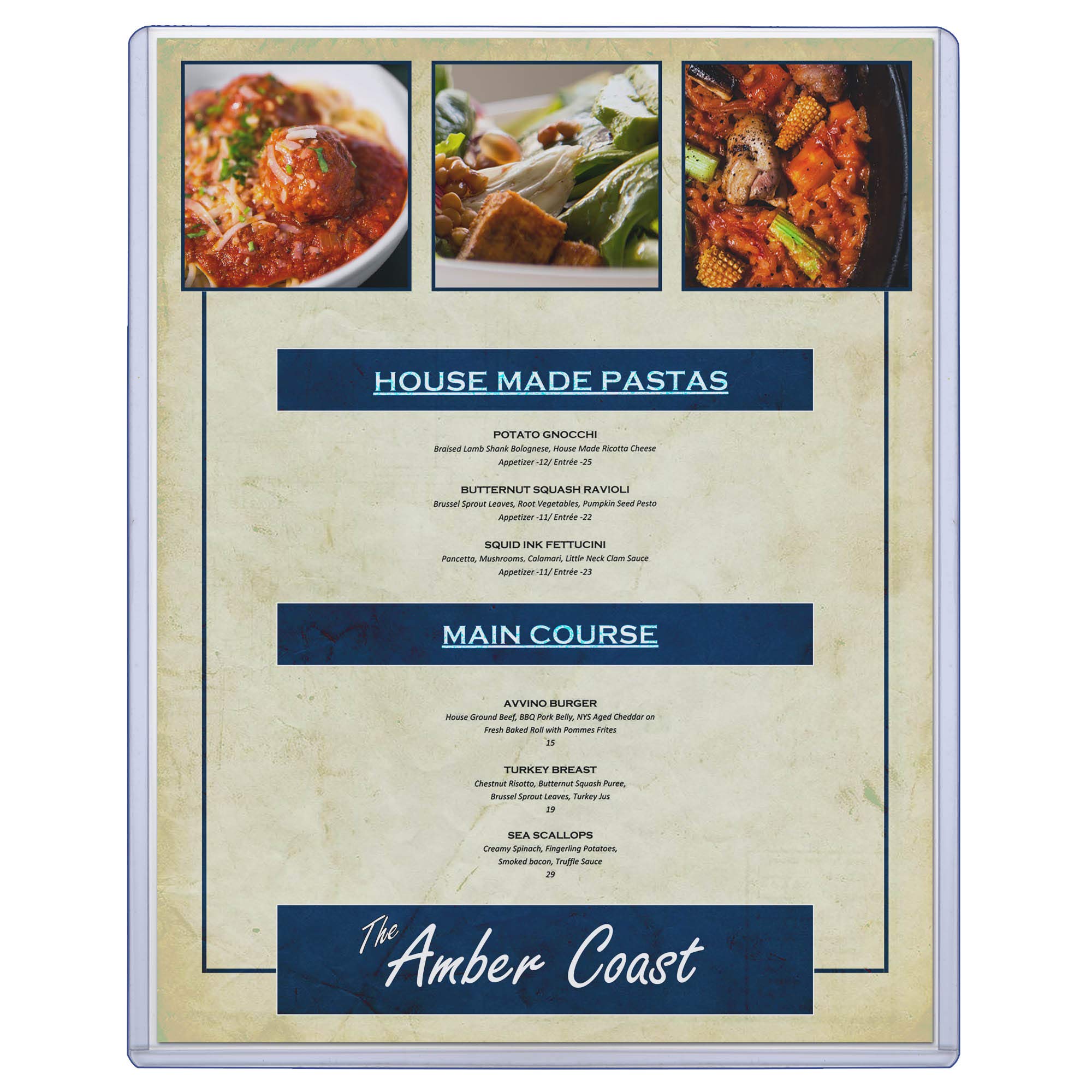 StoreSMART - 8.5 x 11 Inch Rigid Plastic Menu Holders - 100 Pack Durable Restaurant Menu Covers - Perfect for Restaurants, Cafes, Hotels & Catering Businesses
