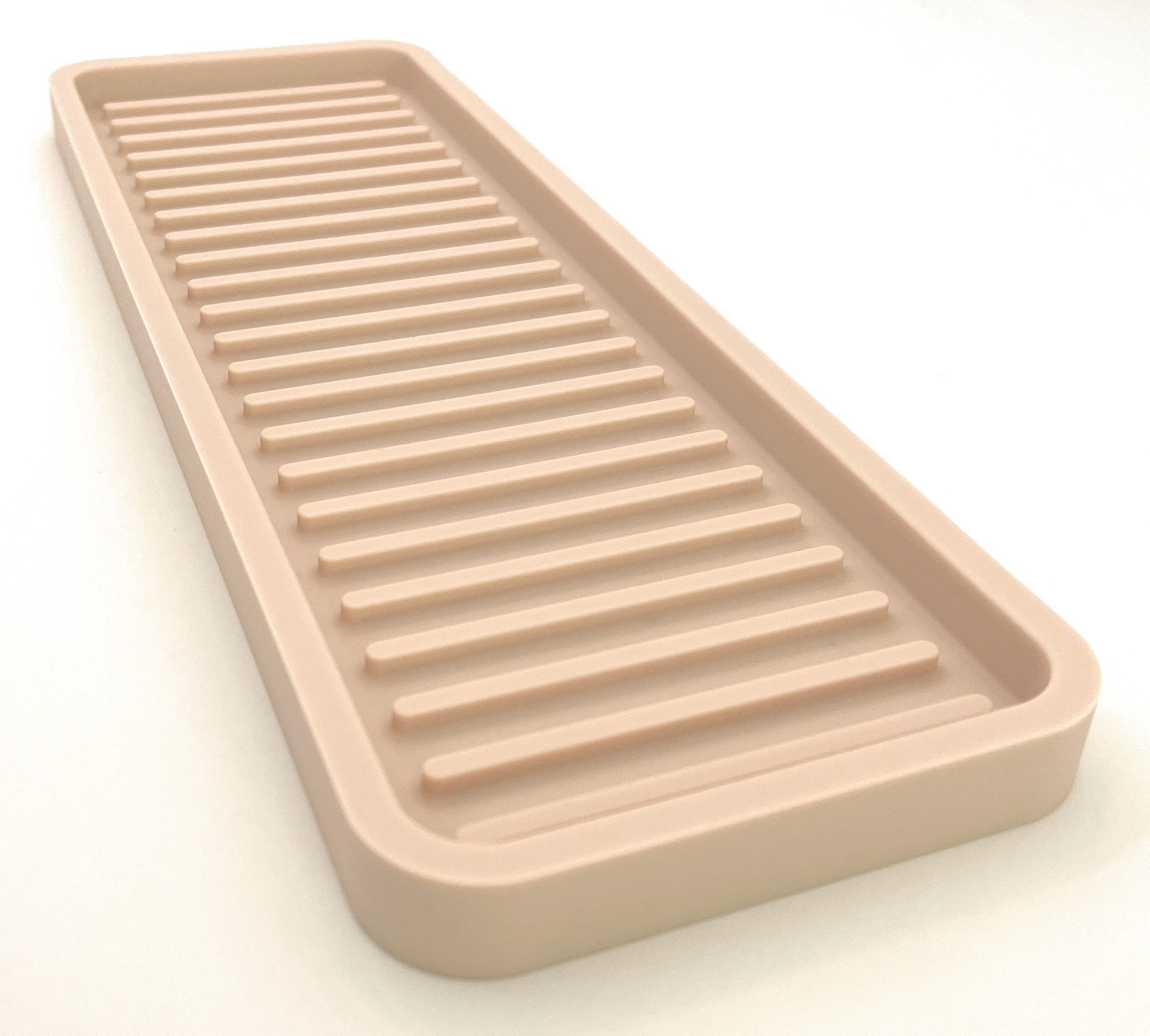 Happitasa Silicone Kitchen Sink Organizer Tray - Sponge Holder, Countertop Protector & Soap Dish for Bathroom and Kitchen | Non-Slip, Durable (12