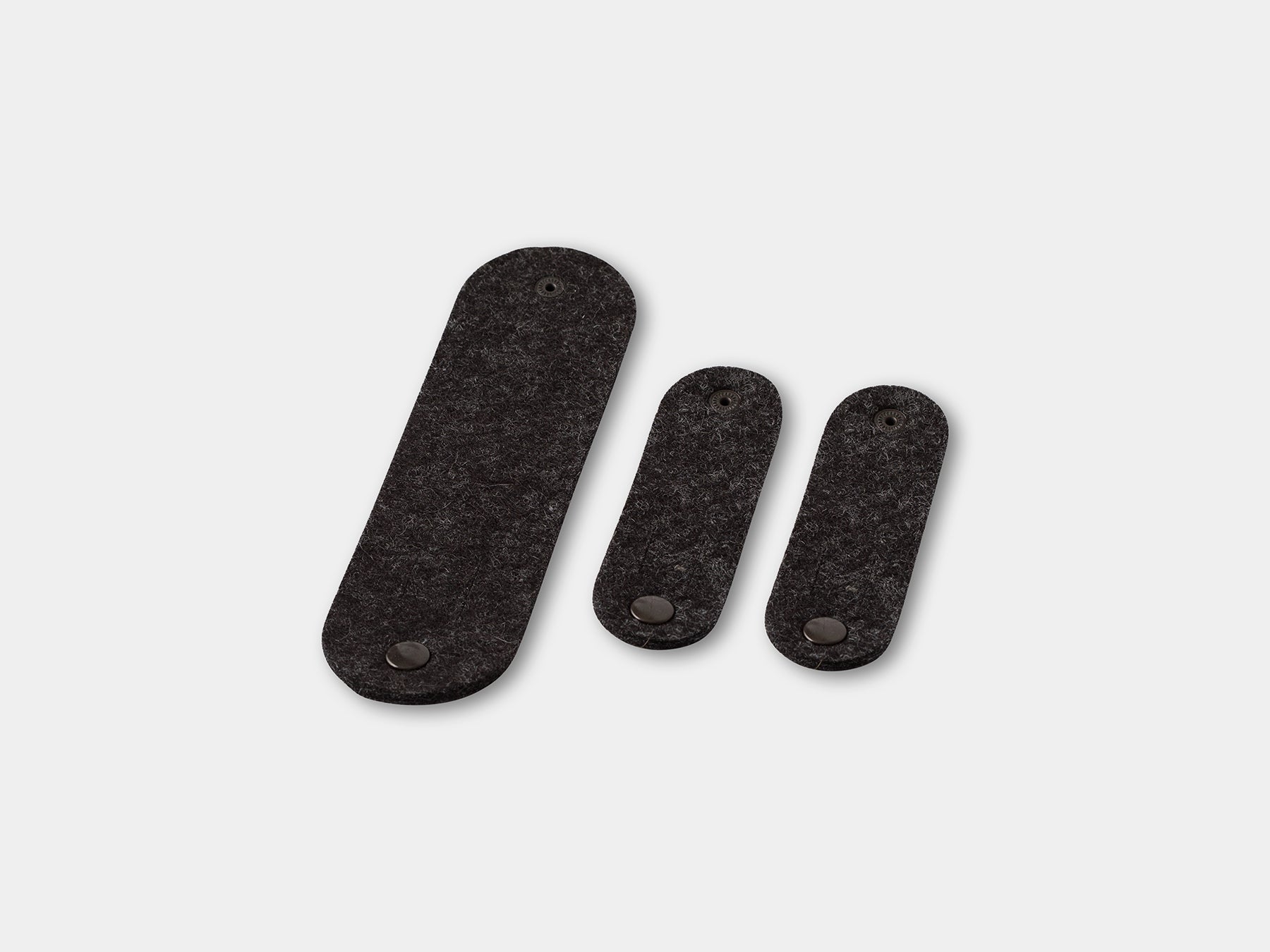 Premium Felt Cable Organizers - Cord Management Solution for Home & Office - Keep Wires Tidy on Desks, Nightstands & Entertainment Centers