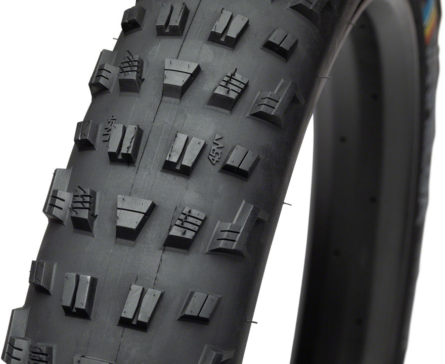 45NRTH Vanhelga 26 x 4.2 Fat Bike Tire - 120 TPI Tubeless Folding Black - Winter & Snow Biking, Off-Road Trail Riding, All-Terrain Cycling Accessories