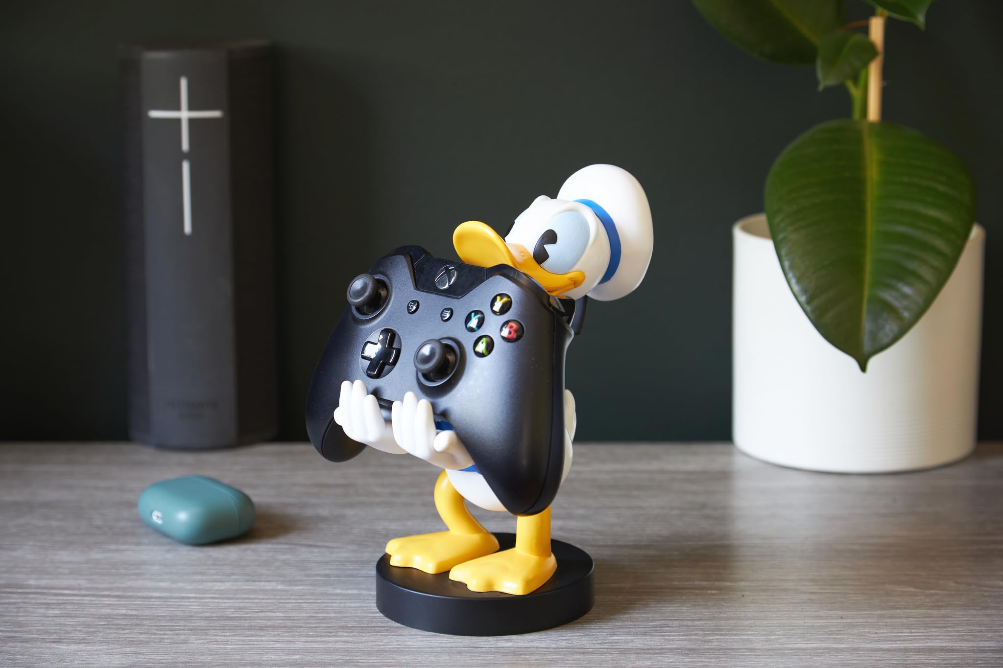 Premium Donald Duck Cable Organizer for Gaming Setups - Cute Disney Character Phone Charger Holder for Desk, Car, and Home Decor