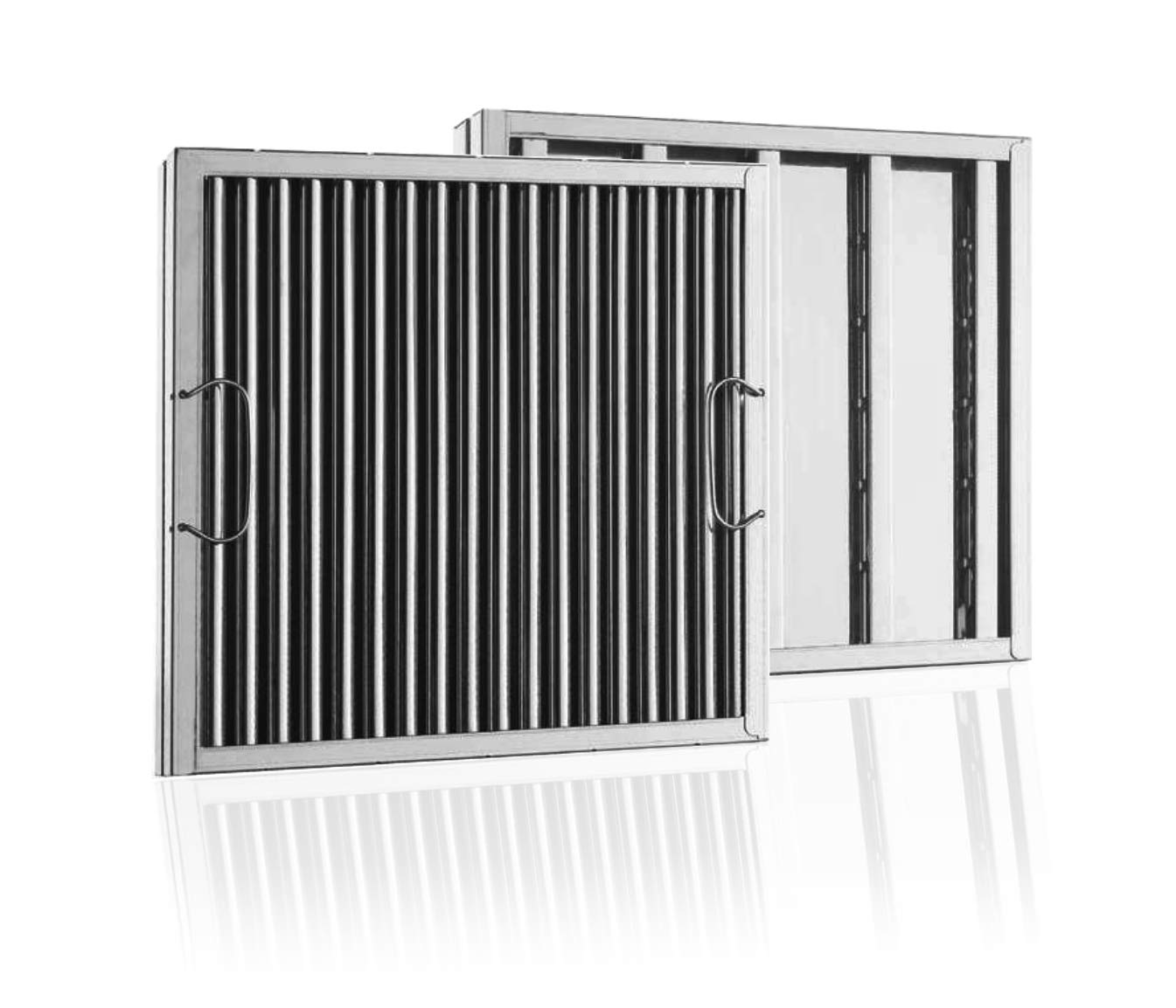 Captrate SOLO Stainless Steel Baffle Restaurant Hood Filter - 16