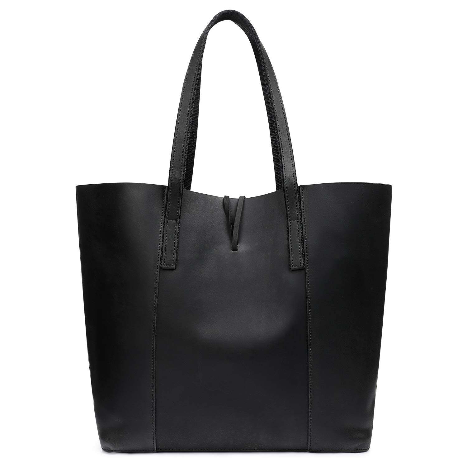 Vintage Genuine Leather Tote Bag for Women - Large Shoulder Purse Handbag - Stylish & Durable Work Bag, Travel Bag & Everyday Carry Purse