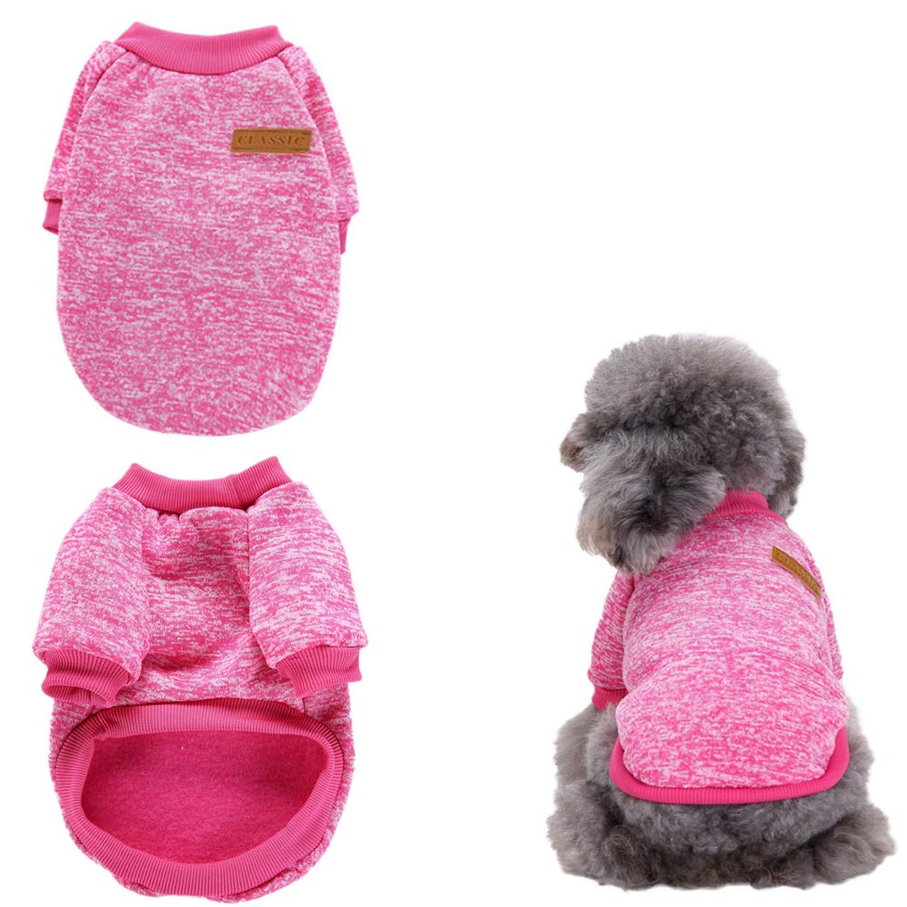 Small Dog Sweater - Winter Pet Clothes for Small & Medium Dogs - Cozy Knit Outfit for Chihuahua, Yorkie & Puppies - Perfect for Indoor Warmth & Outdoor Walks
