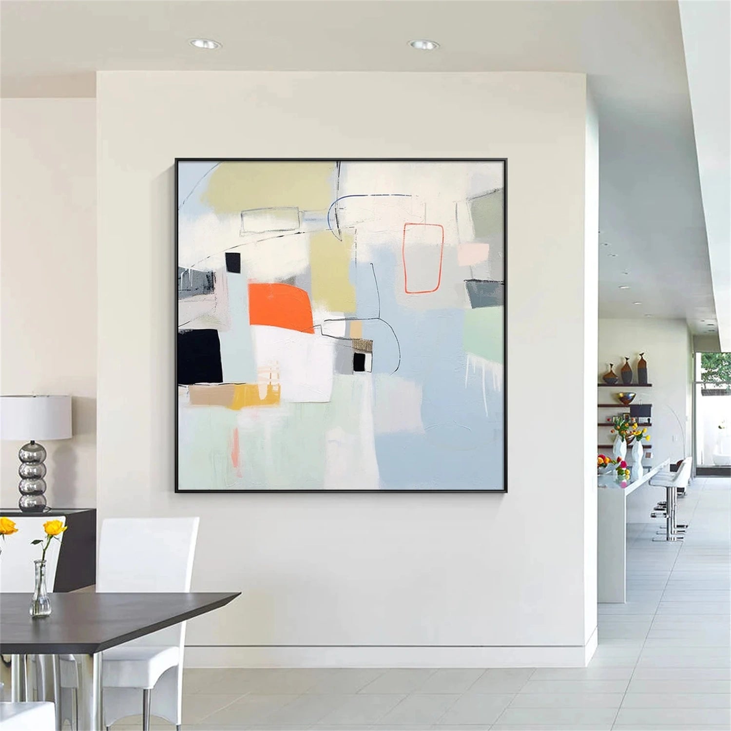Abstract Painting #AB 293 - Modern Wall Art for Home & Office Decor - Perfect for Living Room, Bedroom or Workspace