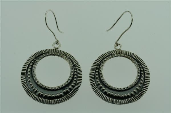 Industrial Hoop Earrings for Women - Stainless Steel Large Hoop Earrings for Professional & Casual Wear - Perfect for Office, Party & Everyday Style