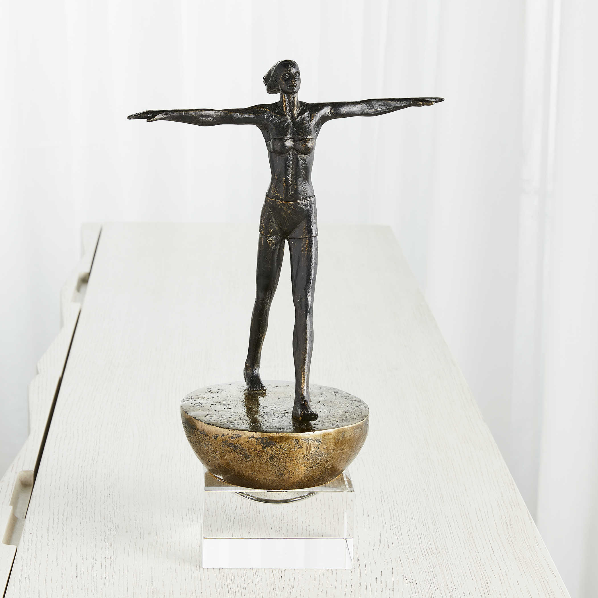 Finding Balance Sculpture for Women - Elegant Home & Office Decor - Perfect for Meditation Spaces, Yoga Studios & Gift Giving