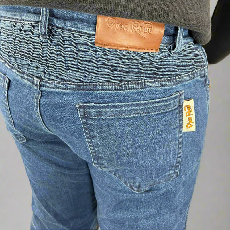 Men's Armored Jeans - Durable Motorcycle Riding Pants with Kevlar Protection - Perfect for Bikers & Outdoor Adventures