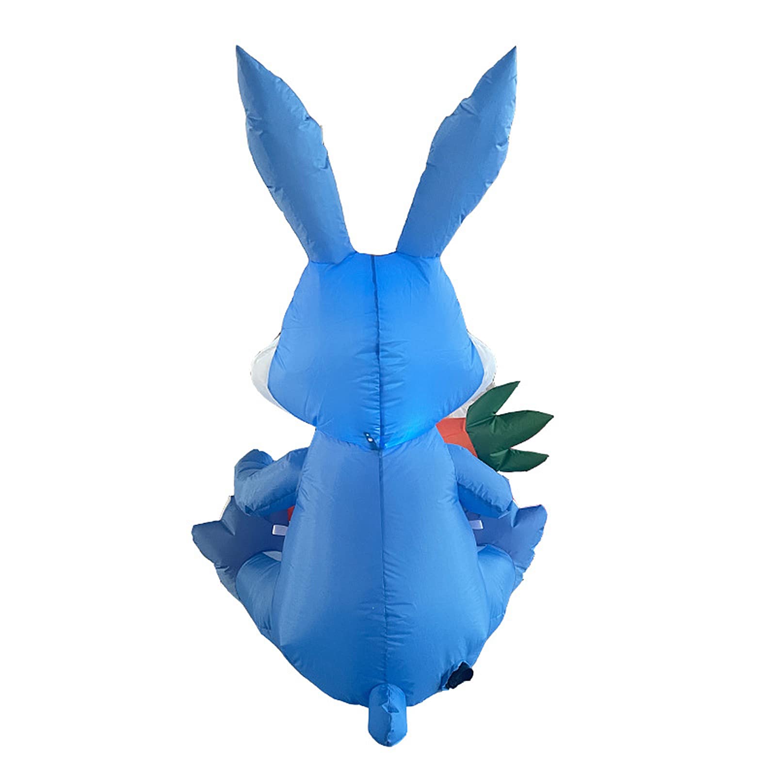 Kuppn 4.2FT LED Lighted Inflatable Easter Bunny with Carrot - Outdoor Easter Decorations for Yard, Garden, and Home - Perfect for Easter Party, Spring Festival, and Holiday Decor
