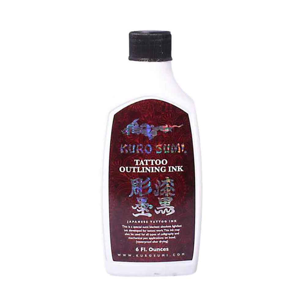 Kuro Sumi Outlining Ink - Professional Tattoo Ink for Precise Lines & Lasting Results | Perfect for Tattoo Artists & Body Art Enthusiasts