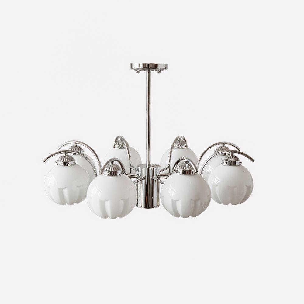 Litchford Crystal Chandelier - Elegant Modern Ceiling Light Fixture for Dining Room, Living Room & Bedroom | Perfect for Home Decor & Wedding Venue Lighting